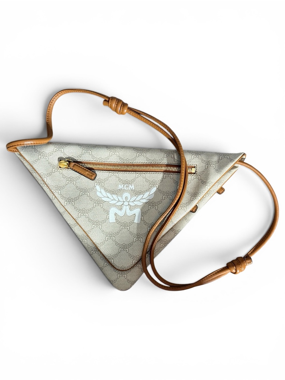 MCM Himmel Triangle Crossbody in Lauretos Monogram NWOT